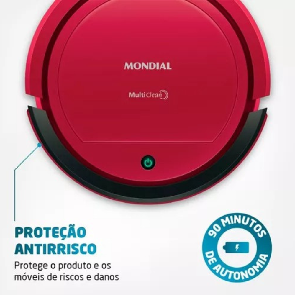 Aspirador De Po Robô Multi Clean Mondial Rb-09 Bivolt 30w Aspirador De Po Robô Multi Clean Mondial Rb-09 Bivolt 30w